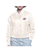 Oklahoma City Thunder Printed Logo Varsity Satin Jacket