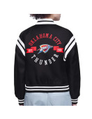 Oklahoma City Thunder Printed Logo Varsity Satin Jacket