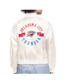 Oklahoma City Thunder Printed Logo Varsity Satin Jacket