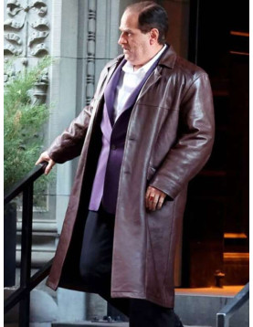 Oswald Cobblepot The Penguin Brown Leather Coat