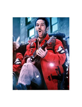 Paul Rudd Ghostbusters Red Jacket