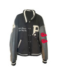 Peaceful People Black Varsity Jacket