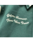 Peaceful People Green Varsity Jacket