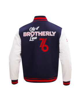 Philadelphia 76ers City of Brotherly Love Varsity Jacket