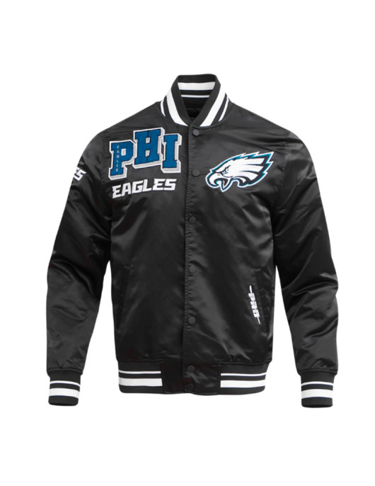 Philadelphia Eagles Mashup Classic Rib Satin Jacket