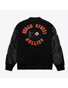 Philadelphia Flyers Black Out Team Logo Varsity Jacket