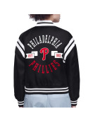 Philadelphia Phillies Printed Logo Varsity Satin Jacket