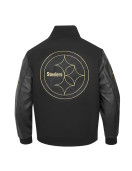 Pittsburgh Steelers Full-Zip Black Varsity Jacket