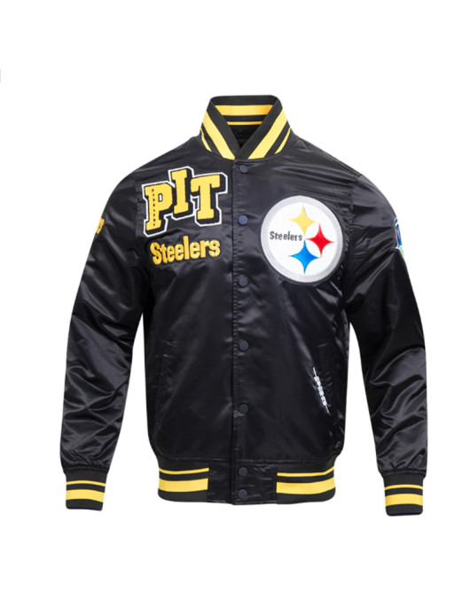 Pittsburgh Steelers Mashup Classic Rib Satin Jacket