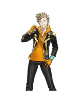 Pokemon Go Team Spark Black Leather Jacket