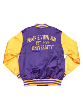 Prairie View A&amp;M Purple and Gold Baseball Jacket