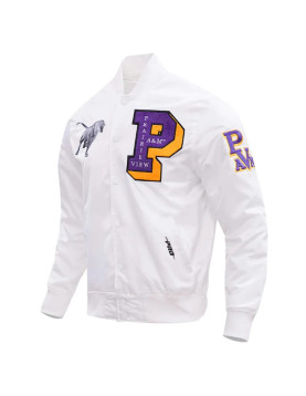 Prairie View A&amp;M University Classic White Satin Jacket