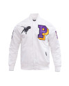 Prairie View A&M University Classic White Satin Jacket