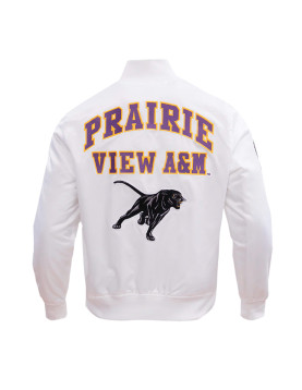 Prairie View A&amp;M University Classic White Satin Jacket