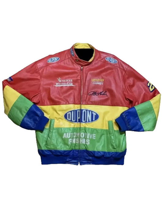 Rainbow Jeff Gordan Leather Jacket