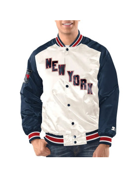 Renegade NY Rangers Navy and White Jacket