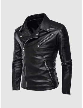 Retro Motorcycle Leather Jacket