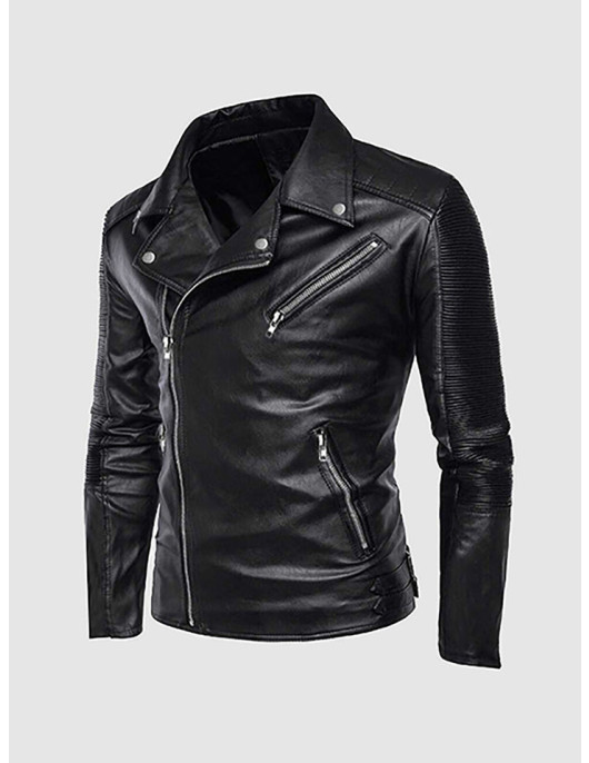 Retro Motorcycle Leather Jacket