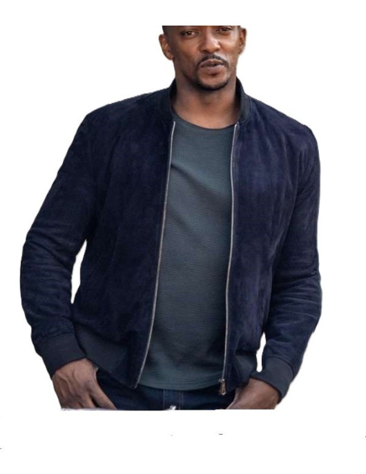 Sam Wilson Blue Bomber Jacket Captain America Brave New World