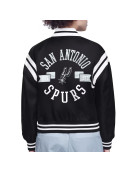 San Antonio Spurs Printed Logo Varsity Satin Jacket