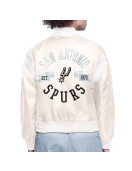 San Antonio Spurs Printed Logo Varsity Satin Jacket