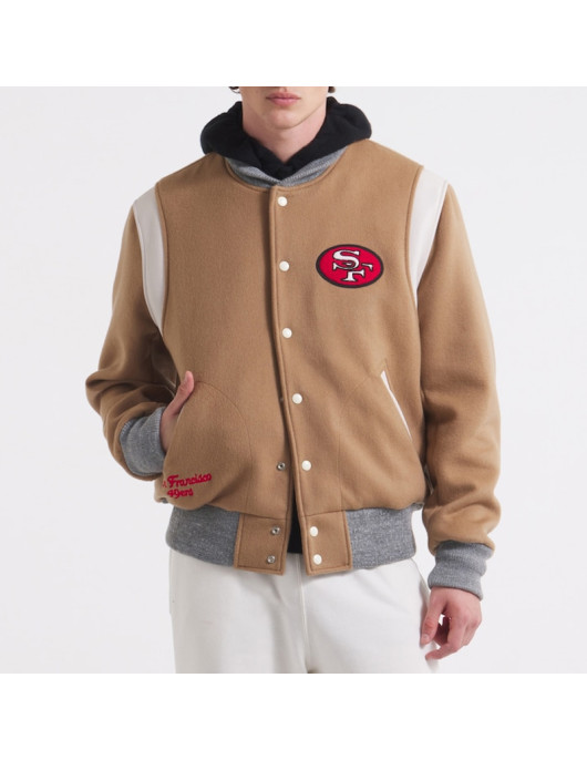 San Francisco 49ers Teddy Varsity Wool Jacket