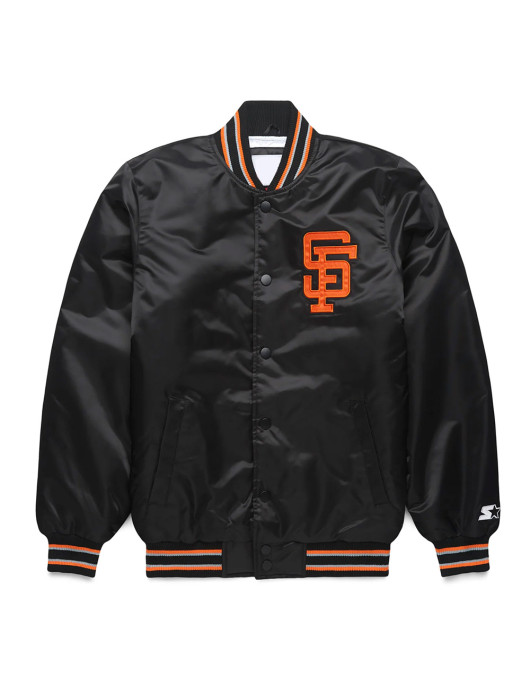 San Francisco Giants Classic Black Satin Jacket