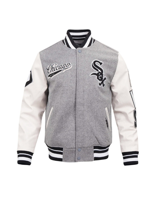 Script Tail Chicago White Sox Classic Rib Varsity Jacket