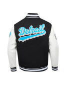 Script Tail Detroit Lions Classic Rib Varsity Jacket