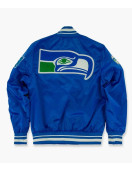 Seattle Seahawks Cream Throwback Classic Jacket