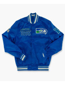 Seattle Seahawks Cream Throwback Classic Jacket