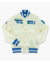 Seattle Seahawks Cream Throwback Classic Jacket