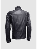 Slim Fit Biker Black Leather Jacket