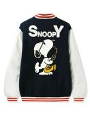 Snoopy Butter Letterman Jacket