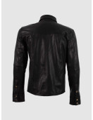 Soft Black Sheepskin Jacket for Men – Lightweight