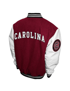 South Carolina Gamecocks Graduate Garnet and White Varsity Jacket