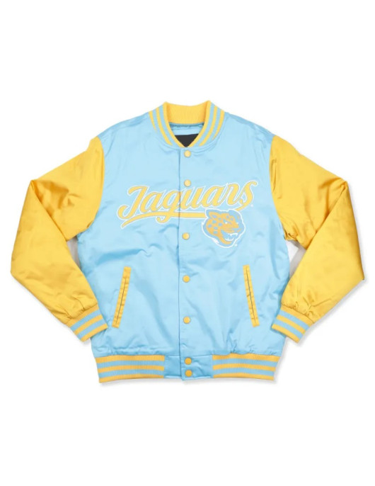 Southern University Columbia Blue and Gold Baseball Jacket