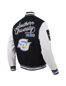 Southern University Jaguars Black and White Varsity Jacket