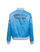 Spelman College Classic Rib Blue Satin Jacket