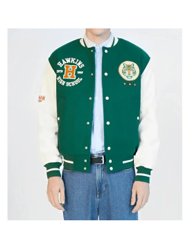 Stranger Things Hawkins Stadium Varsity Jacket