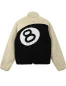 Stussy 8 Ball Sherpa Reversible Fleece Jacket