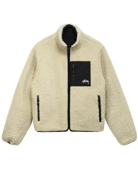 Stussy 8 Ball Sherpa Reversible Fleece Jacket