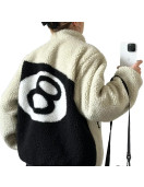 Stussy 8 Ball Sherpa Reversible Fleece Jacket