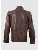 Summer Jacket - Brown Leather Shirt