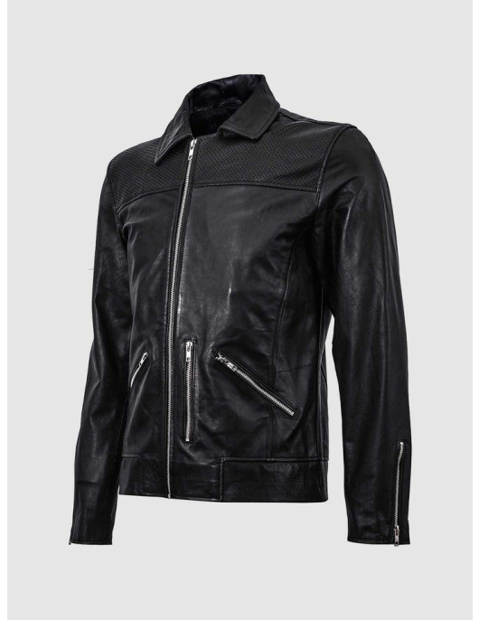 Summer Jacket - Retro Racing Jacket in Black