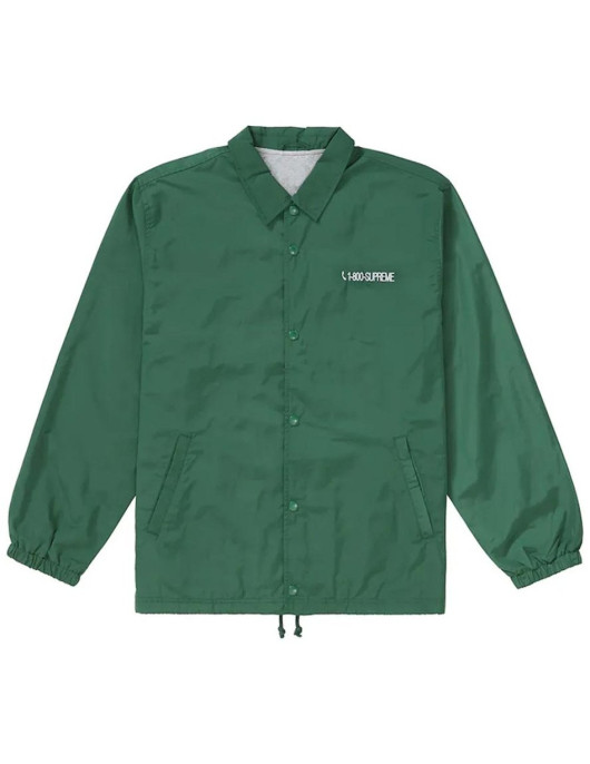 Supreme 1-800 Coaches Green Jacket