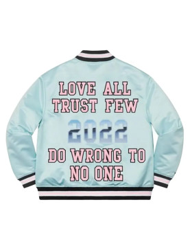 Supreme Love All Trust Few Blue Varsity Jacket