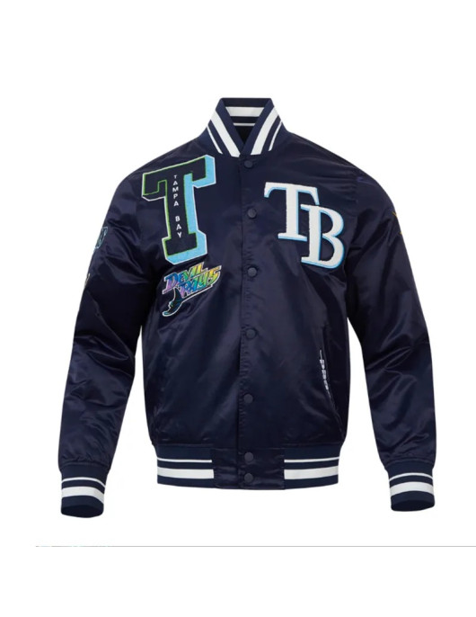 Tampa Bay Rays Mashup Classic Rib Satin Jacket