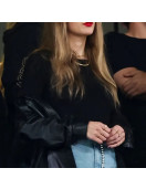 Taylor Swift Black Real Leather Jacket