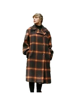 Taylor Swift Evermore Checked Coat